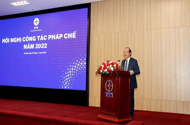 Thứ trưởng Phan Chí Hiếu dự Hội nghị pháp chế của Tập đoàn Điện lực Việt Nam và hưởng ứng Ngày Pháp luật Việt Nam năm 2022