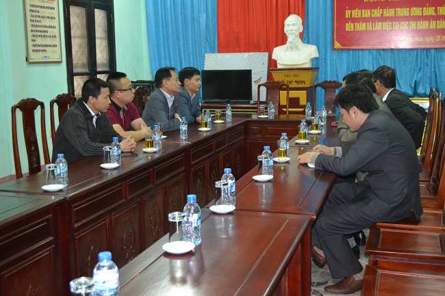 Báo Pháp luật làm việc với Cục THADS sự tỉnh Thanh Hóa