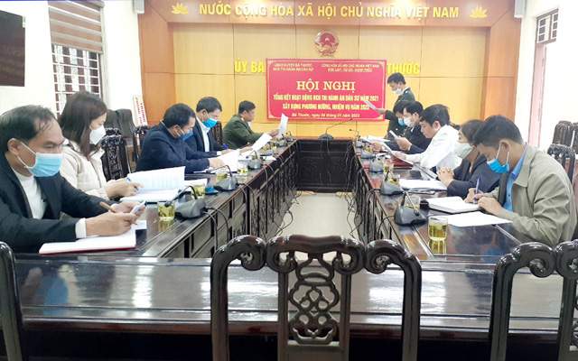 Bá Thước tổng kết hoạt động của Ban Chỉ đạo THADS năm 2021