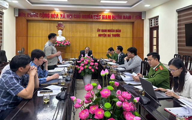 Ban Chỉ đạo THADS huyện Bá Thước tổng kết công tác năm 2024, triển khai nhiệm vụ năm 2025