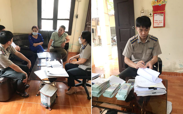 Chi cục THADS huyện Bá Thước thi hành xong vụ việc tín dụng, ngân hàng với giá trị thi hành lớn