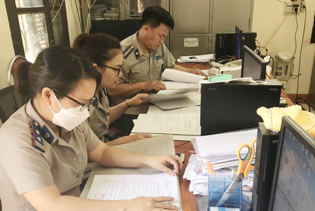 Chi cục THADS huyện Bá Thước thực hiện công tác tự kiểm tra