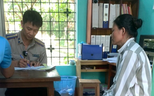 Chi cục THADS huyện Bá Thước tổ chức thi hành án đối với người phải thi hành án là phạm nhân đang chấp hành hình phạt tù