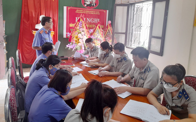 Kiểm sát trực tiếp hoạt động THADS tại Chi cục Bá Thước