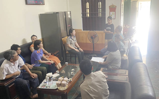 Bỉm Sơn: thi hành thành công việc giao con