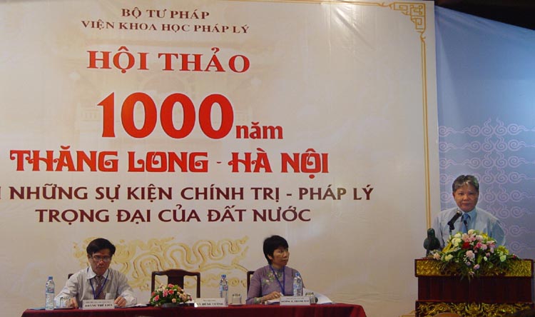 MOJ’s conference: “1000 years of Thang Long- Hanoi with the country’s significant political and legal events”