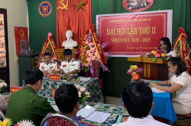 Chi bộ Chi cục THADS huyện Bá Thước tổ chức Đại hội chi bộ lần thứ 2, nhiệm kỳ 2020-2025