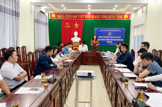 Đoàn khối cơ quan và doanh nghiệp tỉnh tổ chức Hội nghị giao ban 10 tháng năm 2020