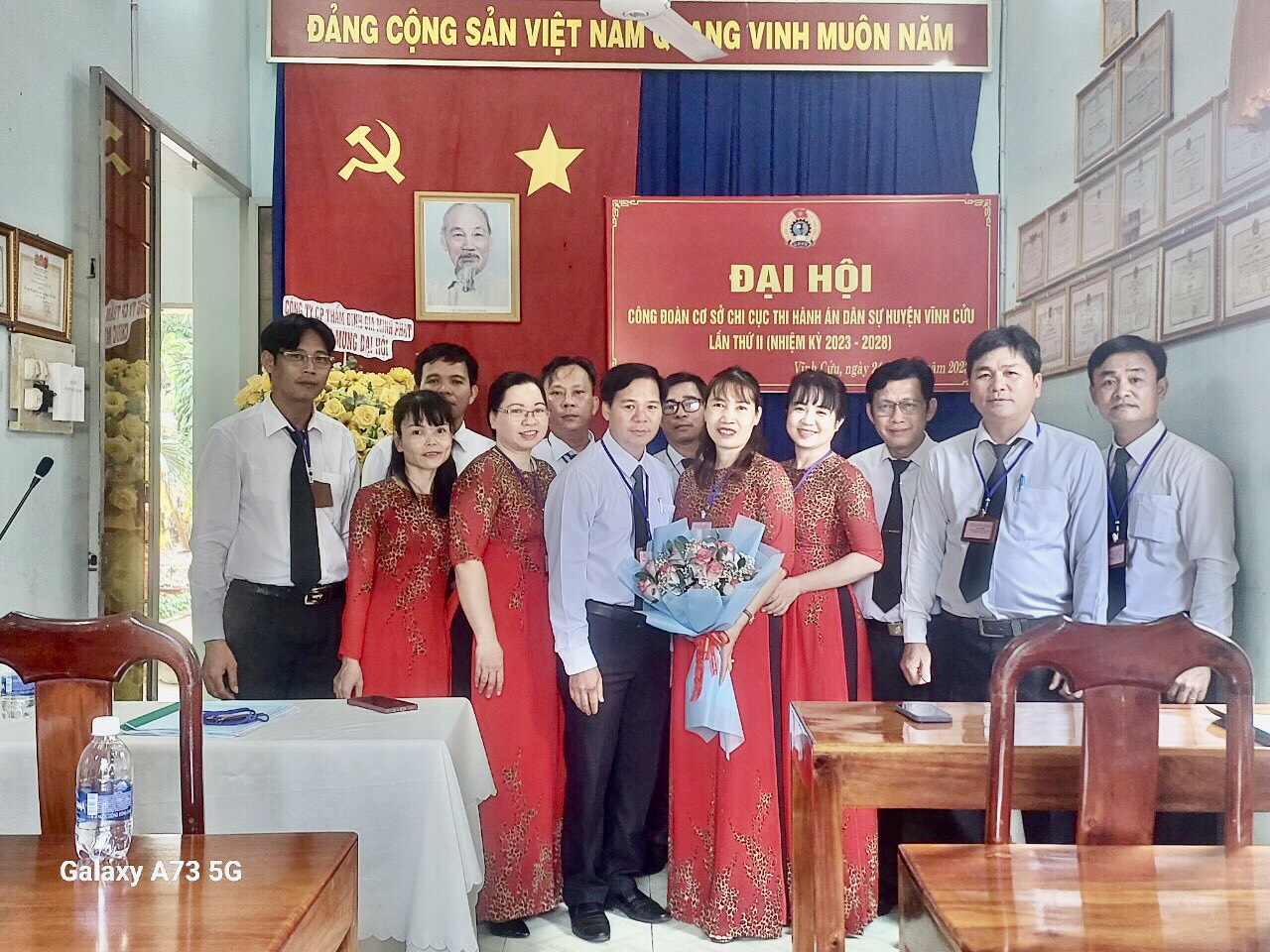 CÔNG ĐOÀN CƠ SỞ CHI CỤC THI HÀNH ÁN DÂN SỰ HUYỆN VĨNH CỬU TỔ CHỨC ĐẠI HỘI LẦN THỨ II, NHIỆM KỲ 2023-2028.