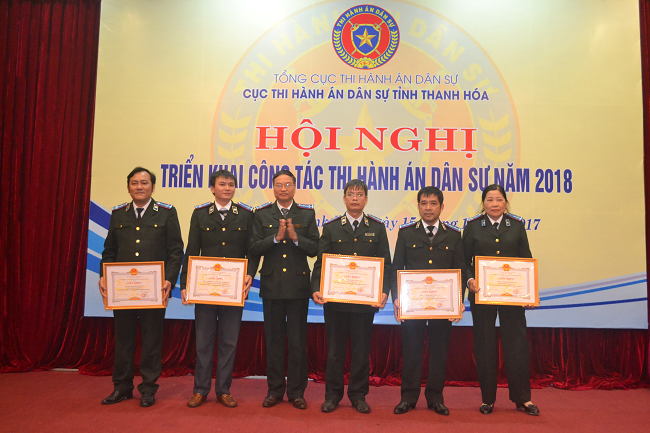 Cục Thi hành án dân sự tỉnh Thanh Hóa tổ chức Hội nghị triển khai công tác thi hành án dân sự năm 2018