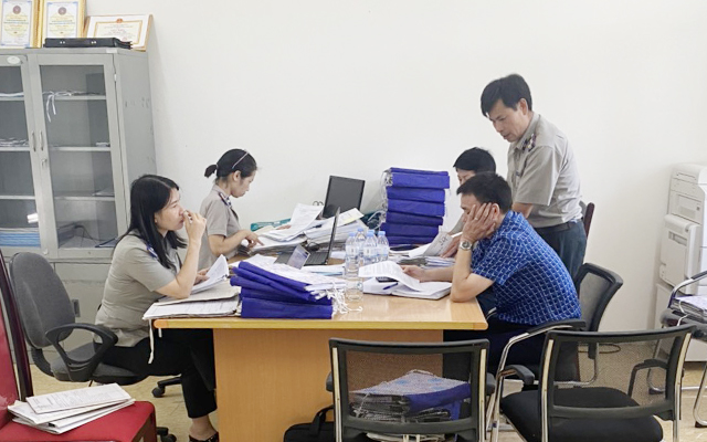 Cục THADS tỉnh kiểm tra tại Chi cục THADS huyện Cẩm Thủy