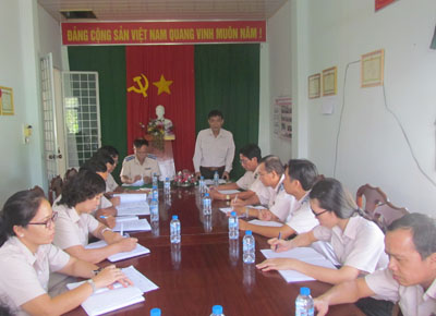 Chỉ đạo tăng cường, nâng cao chất lượng hoạt động đối với Chi cục Thi hành án dân sự huyện Lấp Vò