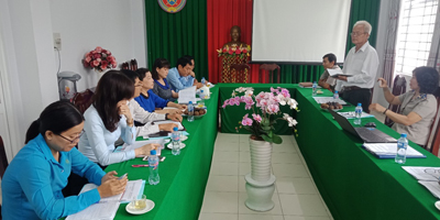 Đoàn công tác của Ban Thường vụ Đảng ủy Khối các cơ quan Tỉnh đến thăm và làm việc tại Chi ủy cơ sở Cục Thi hành án dân sự