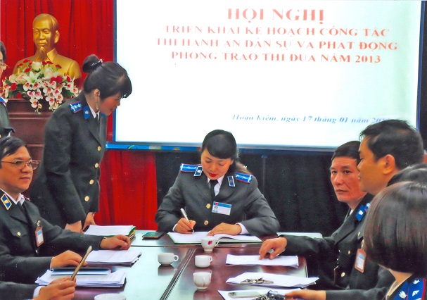 Chi cục Thi hành án dân sự quận Hoàn Kiếm - điển hình tiên tiến ngành Tư pháp