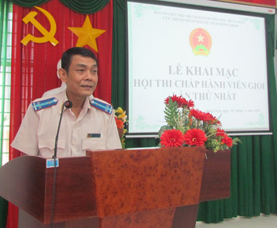 Cục Thi hành án dân sự tỉnh Đồng Tháp tổ chức thi vòng 1 “Hội thi Chấp hành viên giỏi lần thứ nhất”