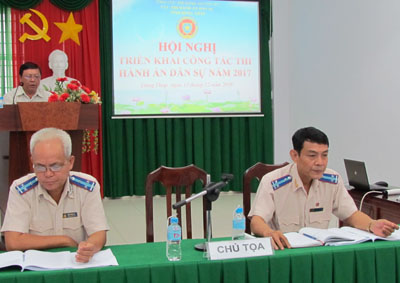 Hội nghị triển khai công tác thi hành án dân sự năm 2017 trên địa bàn Đồng Tháp