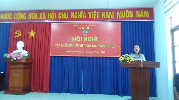 Sở Tư pháp Khánh Hòa: Bồi dưỡng kỹ năng, nghiệp vụ cho người thực hiện chứng thực