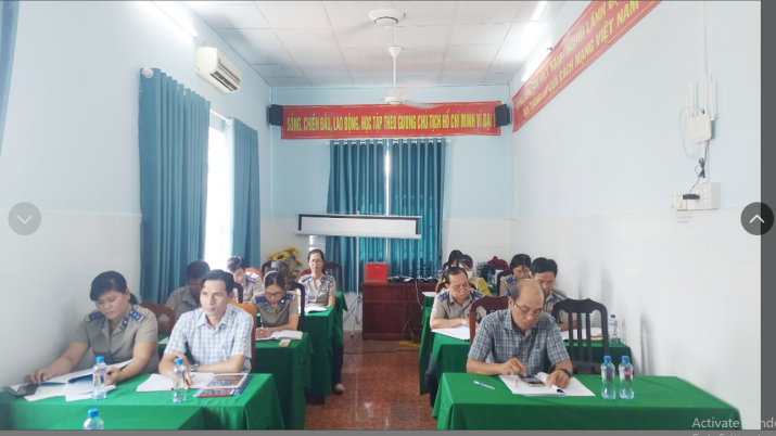 Chi bộ Chi cục Thi hành án dân sự thành phố Cao Lãnh tổ chức Hội nghị sơ kết, đánh giá kết quả thực hiện Nghị quyết lần thứ II,  giữa nhiệm kỳ 2020 – 2025.