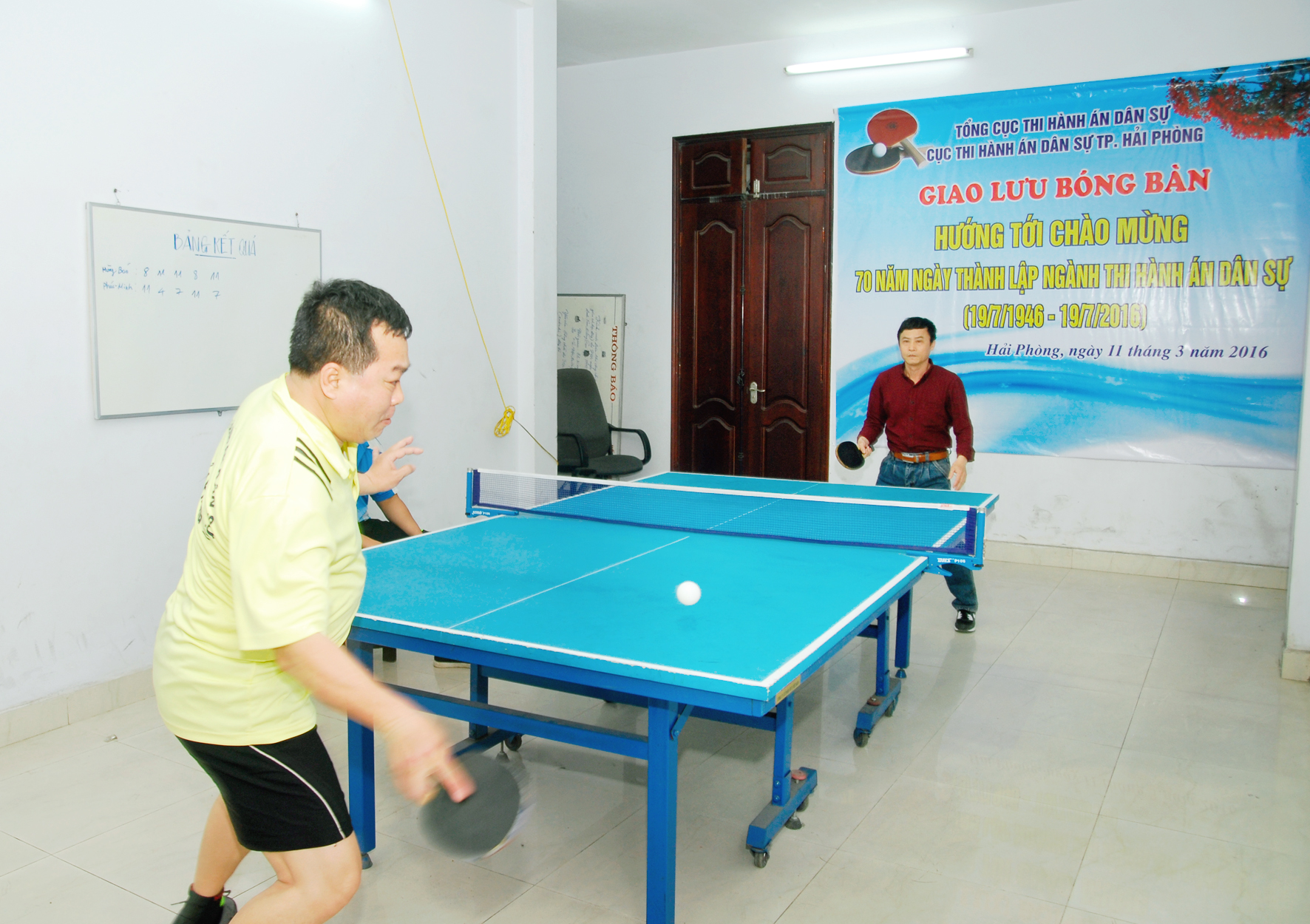 Giao lưu bóng bàn 11/3/2016 để hướng tới kỷ niệm 70 năm ngày truyền thống THADS 2