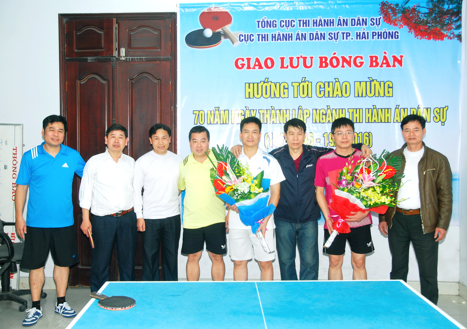 Giao lưu bóng bàn 11/3/2016 để hướng tới kỷ niệm 70 năm ngày truyền thống THADS