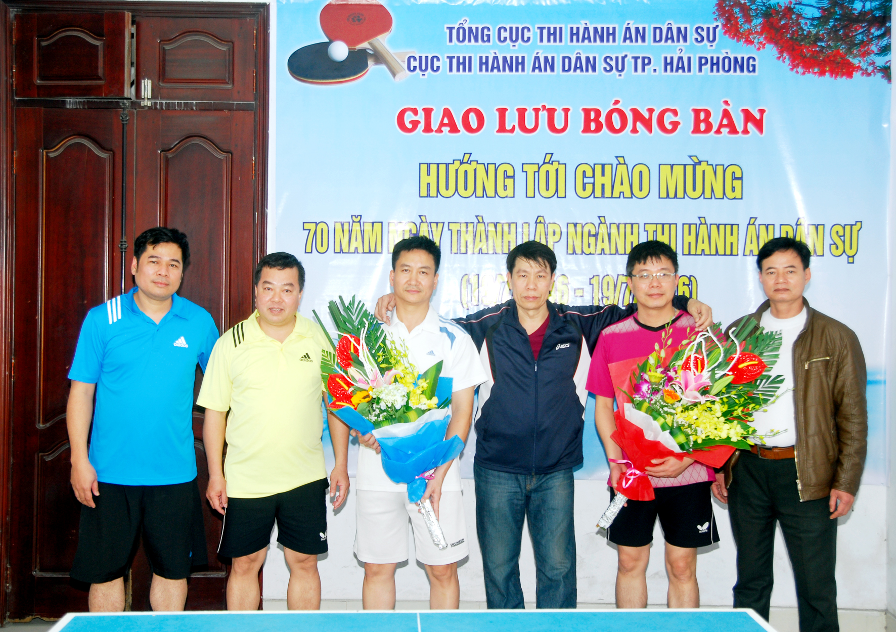 Giao lưu bóng bàn 11/3/2016 để hướng tới kỷ niệm 70 năm ngày truyền thống THADS 5