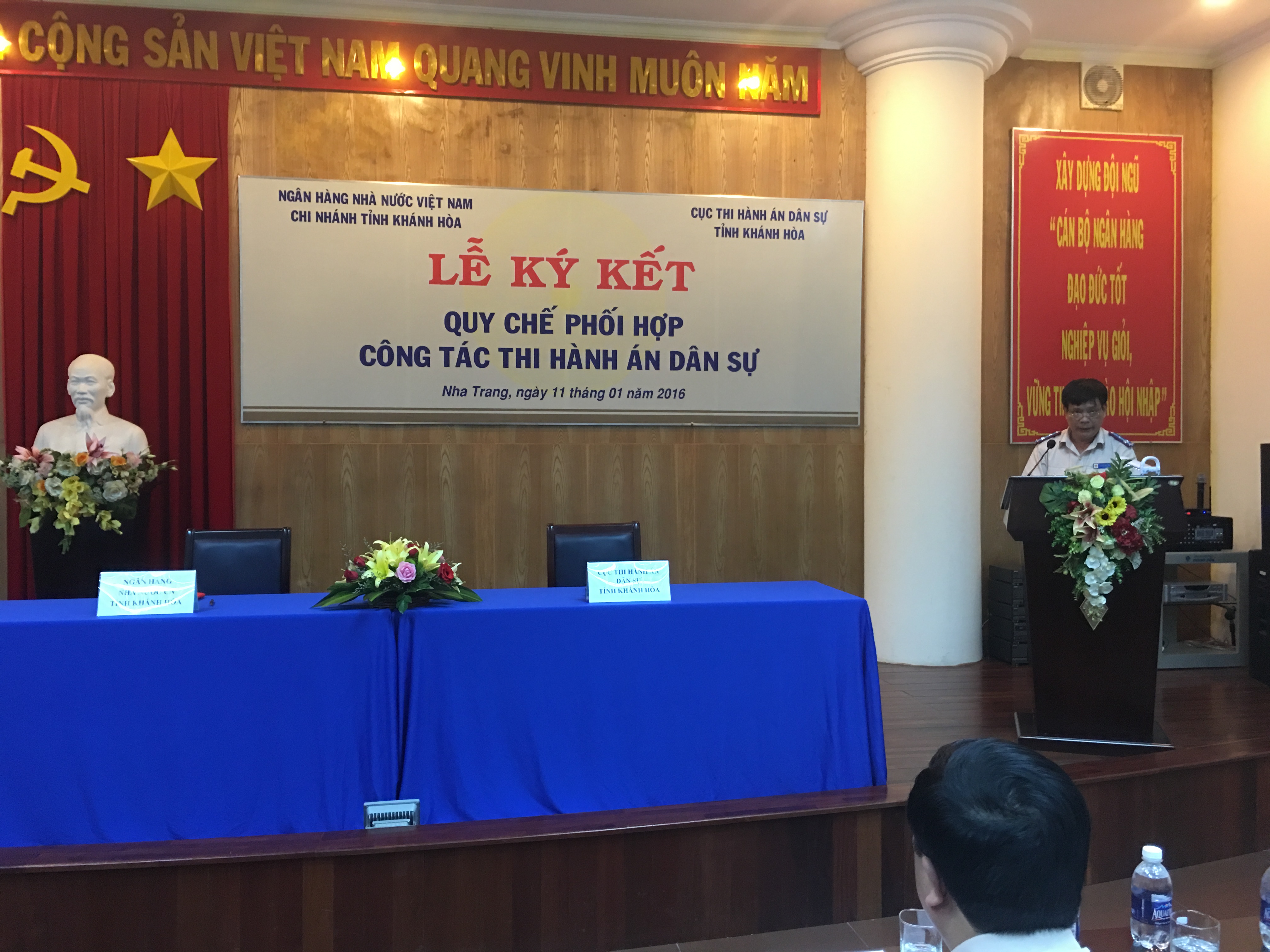 Ký Quy chế phối hợp với Ngân hàng Nhà nước chi nhánh tỉnh Khánh Hòa