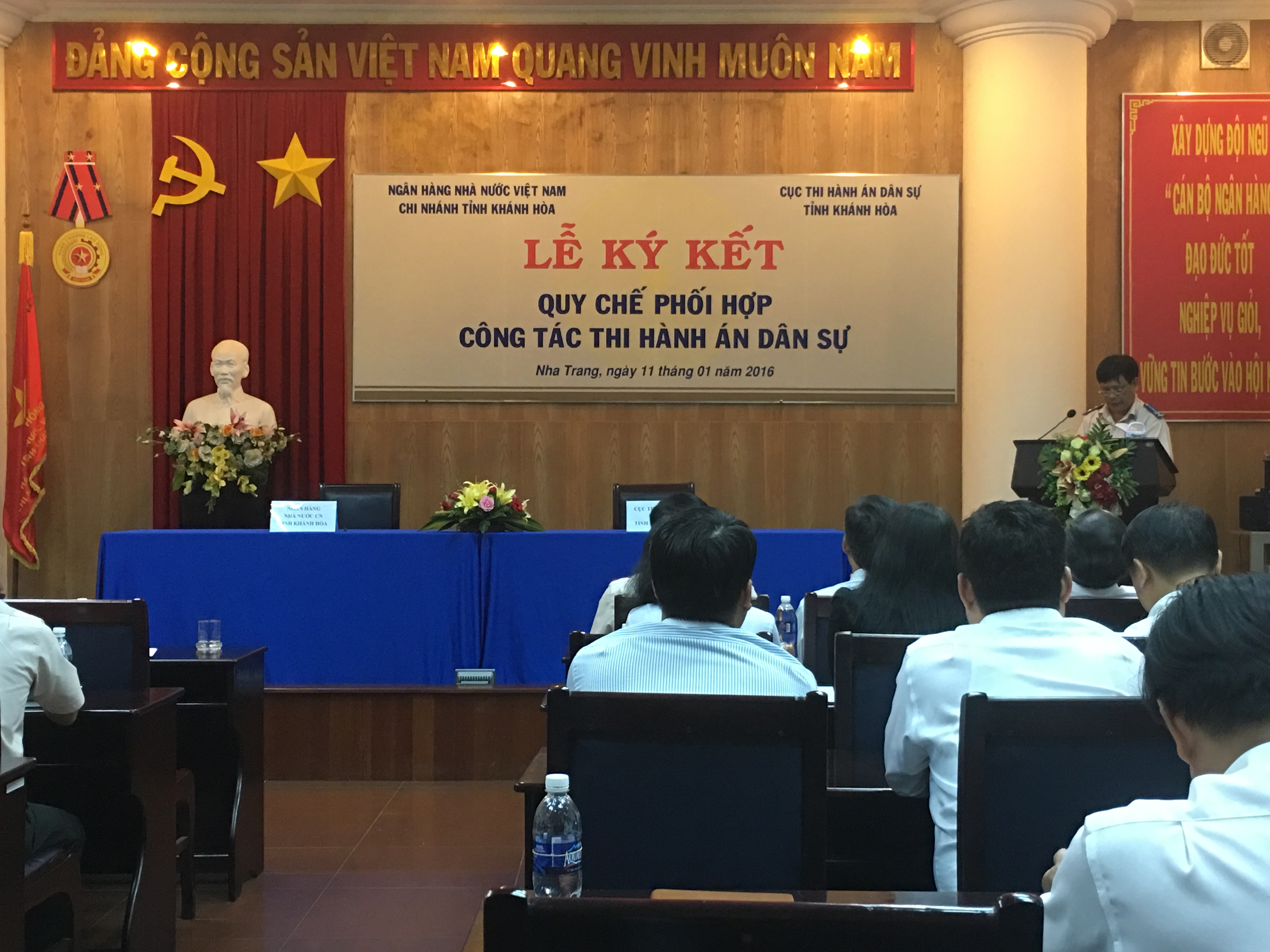 Ký Quy chế phối hợp với Ngân hàng Nhà nước chi nhánh tỉnh Khánh Hòa