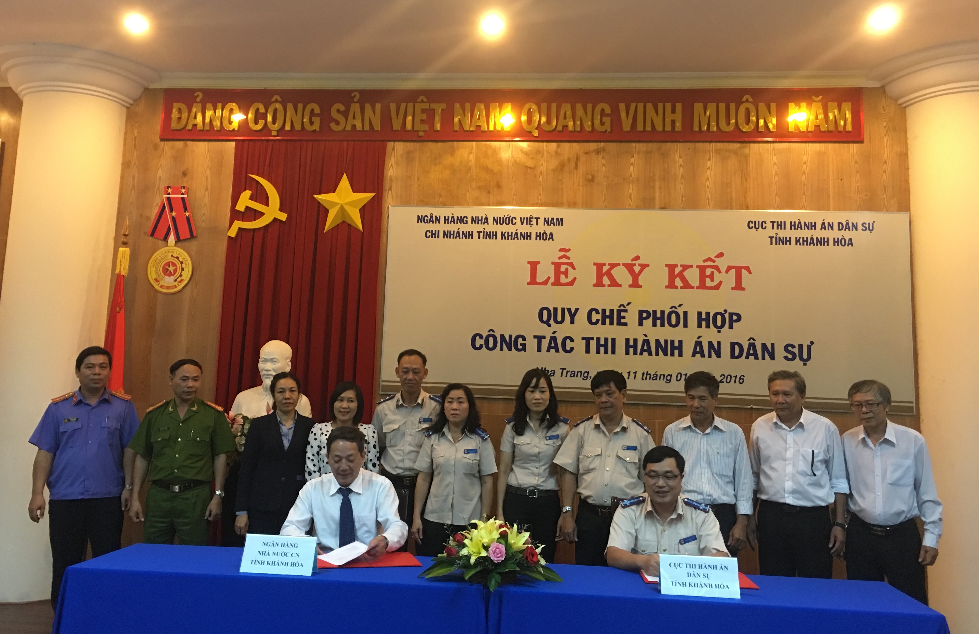 Ký Quy chế phối hợp với Ngân hàng Nhà nước chi nhánh tỉnh Khánh Hòa