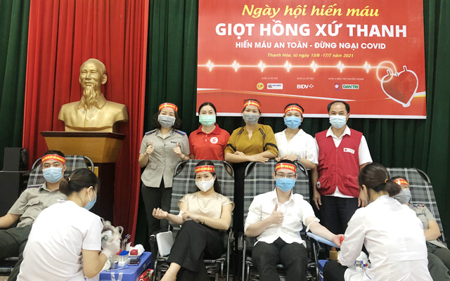 Công đoàn Cục THADS tỉnh Thanh Hóa hưởng ứng ngày hội hiến máu "Giọt hồng xứ Thanh"