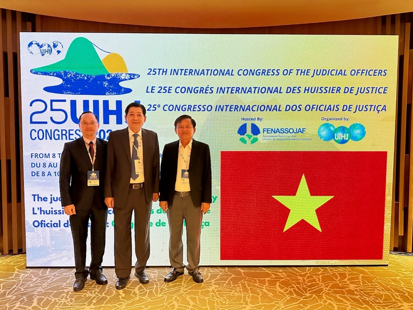 Hội nghị quốc tế lần thứ 25 của Liên minh thừa phát lại quốc tế, tổ chức tại Rio de Janeiro, Brazin, từ ngày 07-10/5/2024