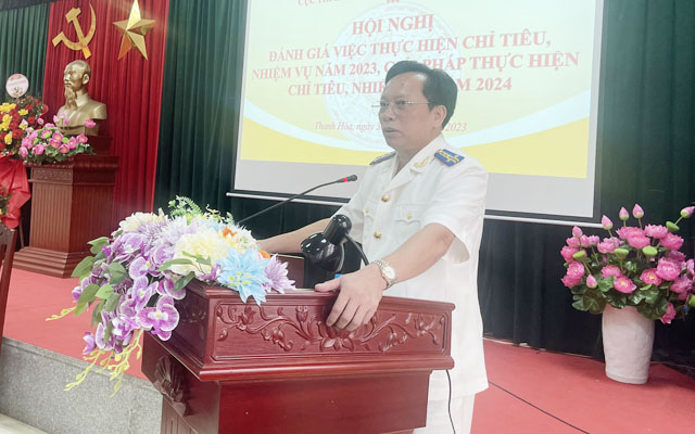 Hội nghị đánh giá việc thực hiện chỉ tiêu nhiệm vụ năm 2023, giải pháp thực hiện chỉ tiêu nhiệm vụ năm 2024 và Lễ công bố, trao Quyết định bổ nhiệm Phó Cục trưởng Cục THADS tỉnh Thanh Hóa