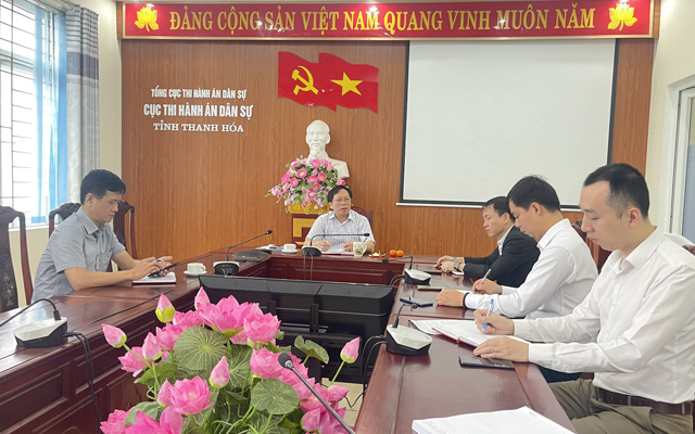 Đồng chí Bí thư Đảng ủy, Cục trưởng làm việc với BCH Chi đoàn Thanh niên Cục