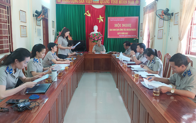 Kiểm tra toàn diện tại Chi cục THADS huyện Thạch Thành