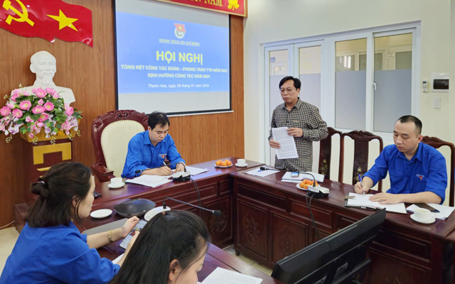 Hội nghị tổng kết công tác đoàn, phong trào thanh thiếu nhi năm 2023, định hướng công tác năm 2024