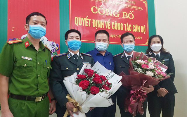 Cục THADS tỉnh Thanh Hóa công bố các quyết định về công tác TCCB tại Chi cục THADS thị xã Bỉm Sơn