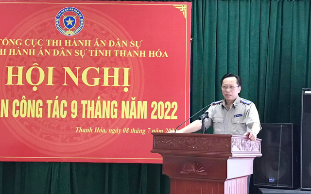 Cục THADS tỉnh tổ chức Hội nghị giao ban công tác THADS 9 tháng 2022