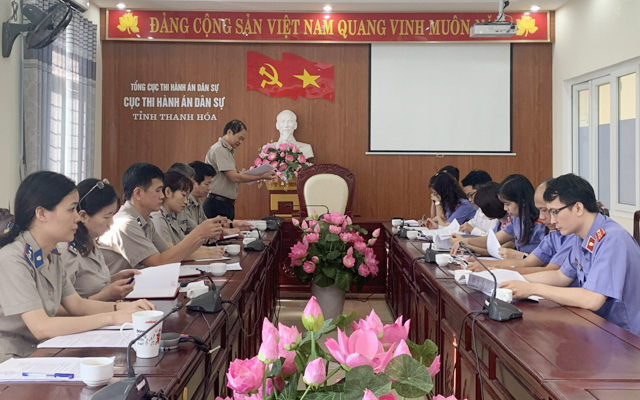 VKSND tỉnh trực tiếp kiểm sát hoạt động THADS tại Cục THADS tỉnh