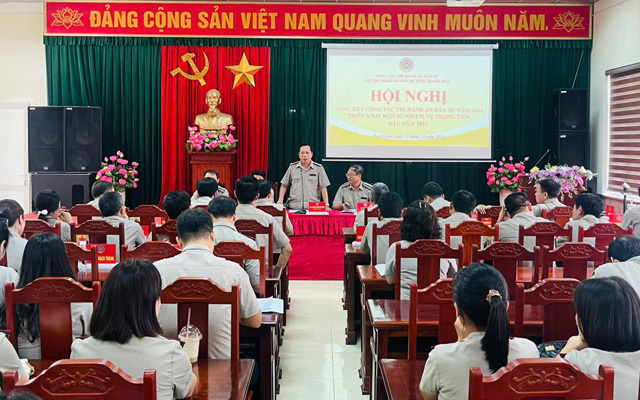 Hội nghị tổng kết công tác THADS, theo dõi THAHC năm 2024; triển khai một số nhiệm vụ trọng tâm đầu năm 2025