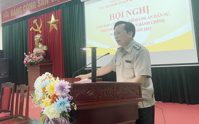 Cục THADS tỉnh tổ chức hội nghị giao ban 08 tháng năm 2023