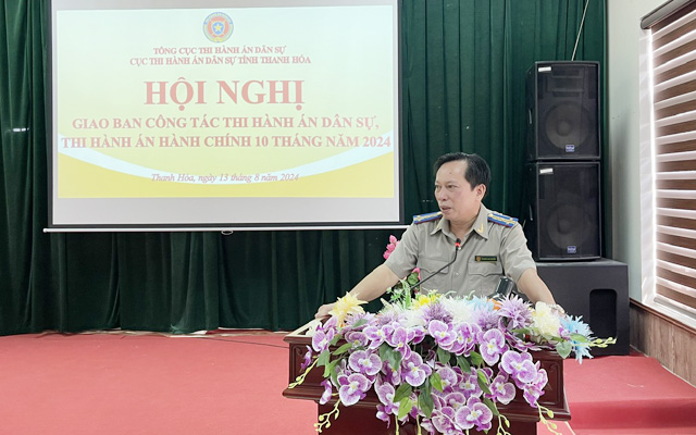 Hội nghị giao ban 10 tháng công tác Thi hành án dân sự, theo dõi thi hành án hành chính