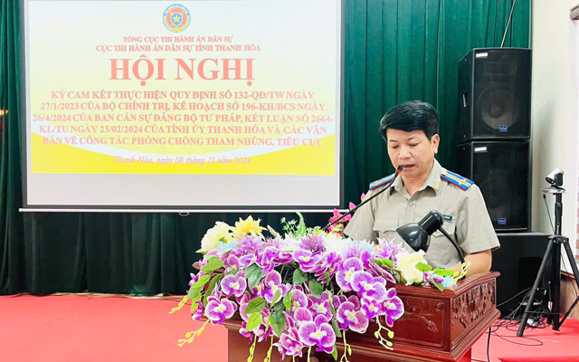 Hội nghị ký cam kết về phòng, chống tham nhũng, tiêu cực