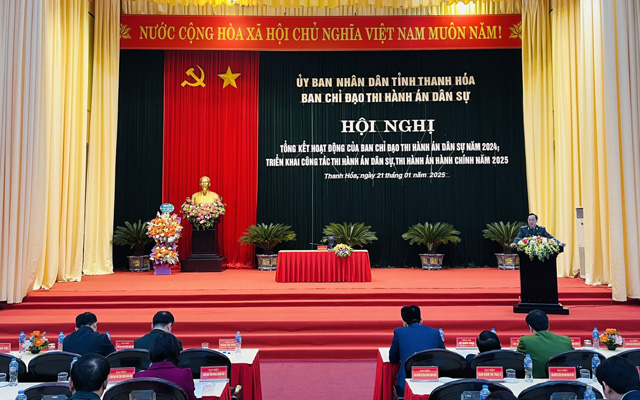 Báo cáo tổng kết công tác Thi hành án dân sự, thi hành án hành chính năm 2024; phương hướng, nhiệm vụ năm 2025 bằng video