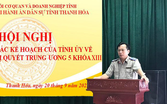 Đảng bộ Cục THADS tỉnh tổ chức hội nghị triển khai các Kế hoạch của Tỉnh ủy về thực hiện Nghị quyết Trung ương 5 Khóa XIII