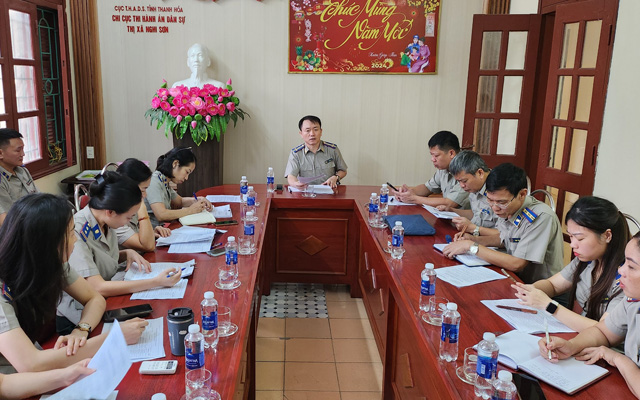 Kiểm tra toàn diện năm 2024 tại Chi cục THADS thị xã Nghi Sơn