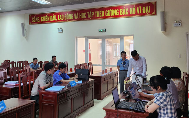 Chấp hành viên Cục THADS tỉnh bán đấu giá tài sản sung công thành công