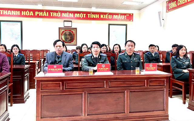 Cục THADS tỉnh tổ chức công bố các quyết định về công tác cán bộ
