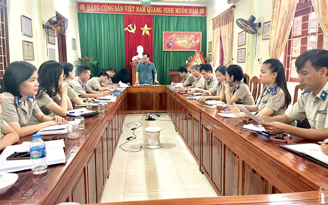 Cục THADS tỉnh kiểm tra toàn diện tại Chi cục Thạch Thành