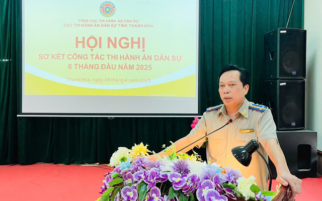 Hội nghị sơ kết công tác Thi hành án dân sự 6 tháng đầu năm 2025
