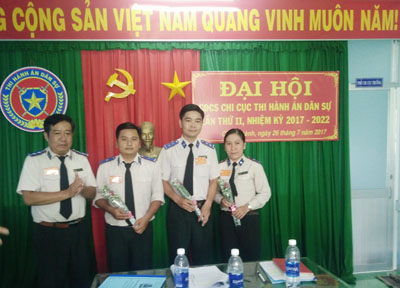 Đại hội Công đoàn cơ sở Chi cục Thi hành án dân sự huyện nhiệm kỳ 2017 - 2022