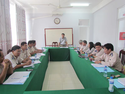 Cục trưởng làm việc với 07 đơn vị có kết quả thi hành án 10 tháng năm 2017 đạt tỷ lệ thấp và có lượng án lớn